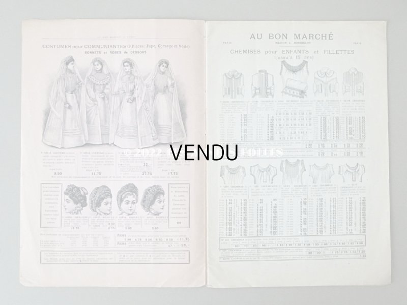 画像4: アンティーク ボンマルシェのカタログ ベビー服＆子供服　ALBUM DES LAYETTES - AU BON MARCHE -