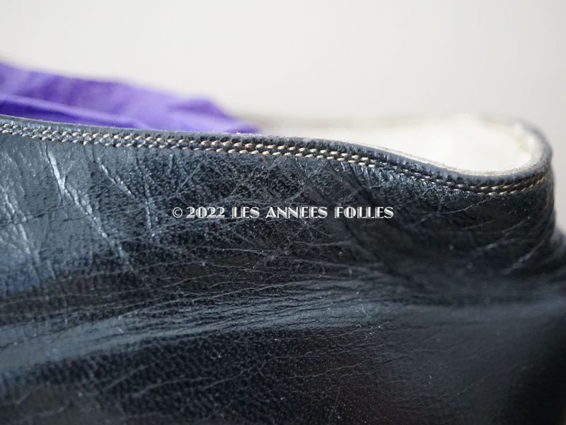 画像14: 19世紀末 アンティーク 大きなリボンが結ばれた  小さなレザーシューズ