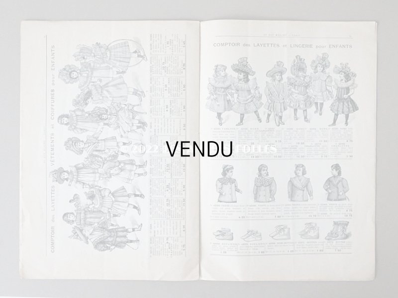 画像10: アンティーク ボンマルシェのカタログ ベビー服＆子供服　ALBUM DES LAYETTES - AU BON MARCHE -
