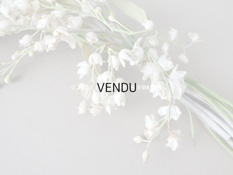 画像4: 1900年代 アンティーク 鈴蘭の布花