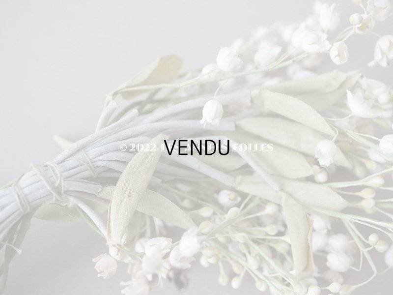 画像6: 1900年代 アンティーク 鈴蘭の布花