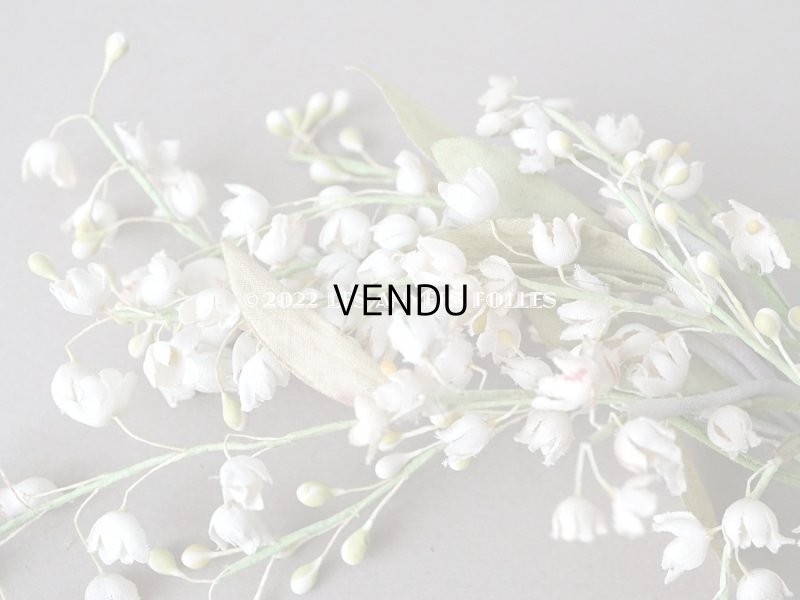 画像3: 1900年代 アンティーク 鈴蘭の布花