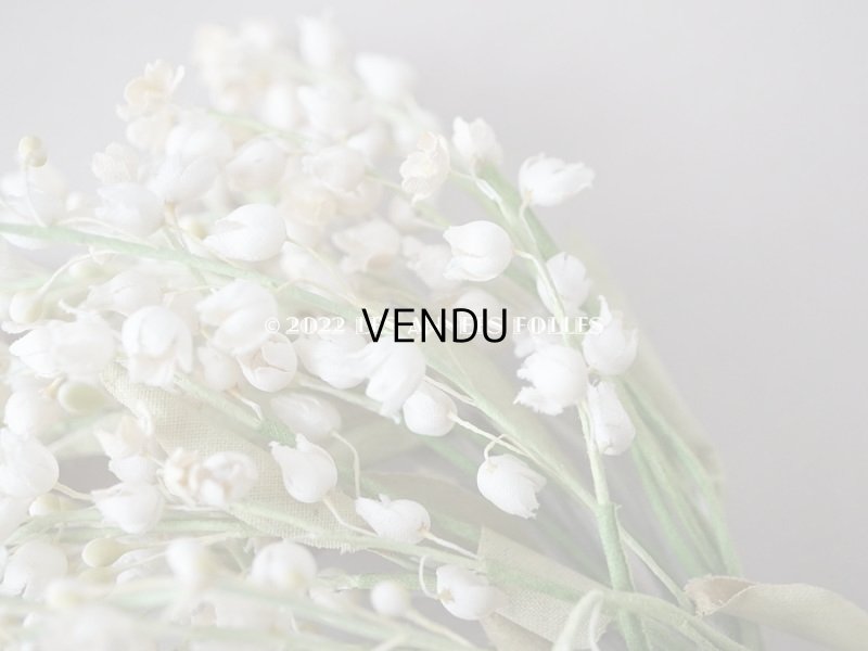 画像7: 1900年代 アンティーク 鈴蘭の布花