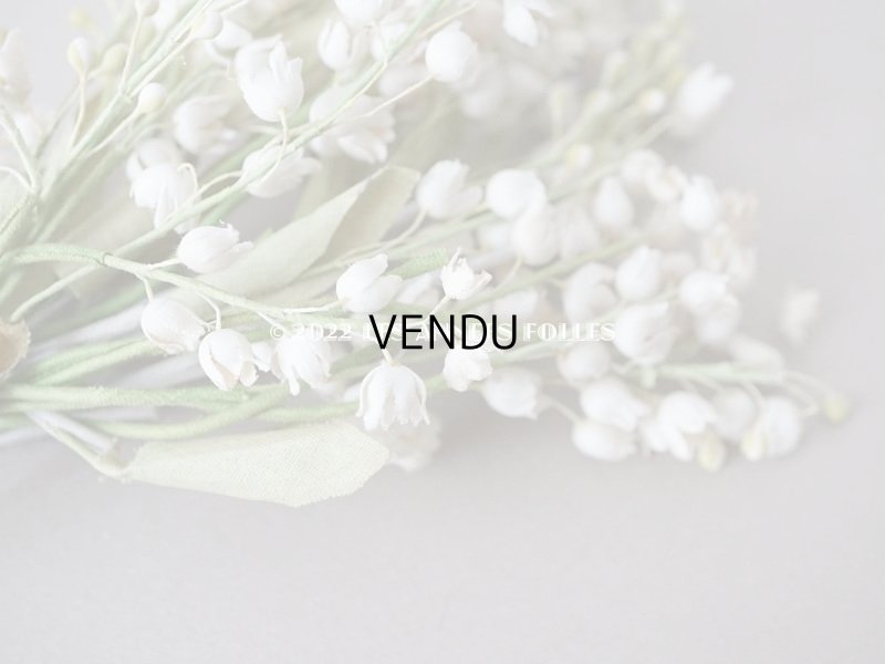 画像4: 1900年代 アンティーク 鈴蘭の布花