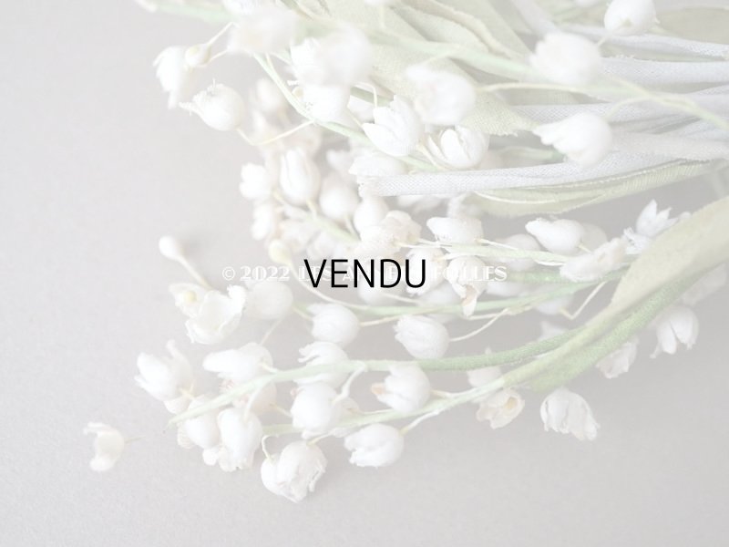 画像8: 1900年代 アンティーク 鈴蘭の布花