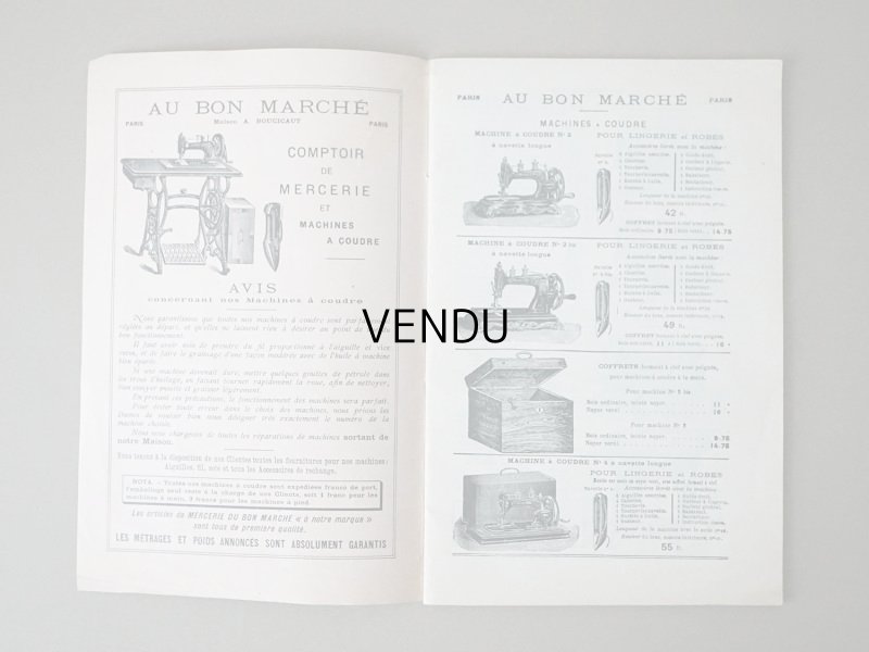 画像3: アンティーク ボンマルシェのカタログ メルスリー - AU BON MARCHE -