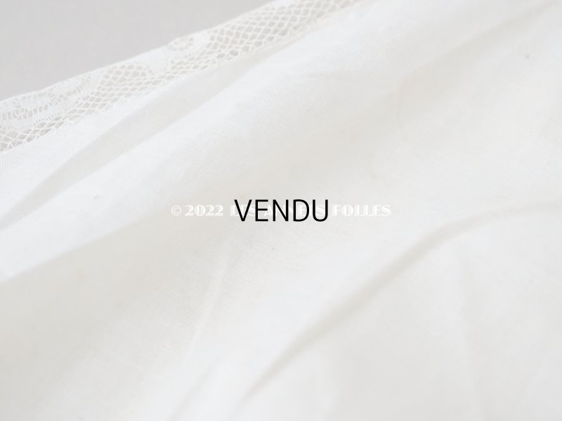 画像18: 1900年代 アンティーク ペチコート ギャザー入り＆ヴァランシエンヌレース 