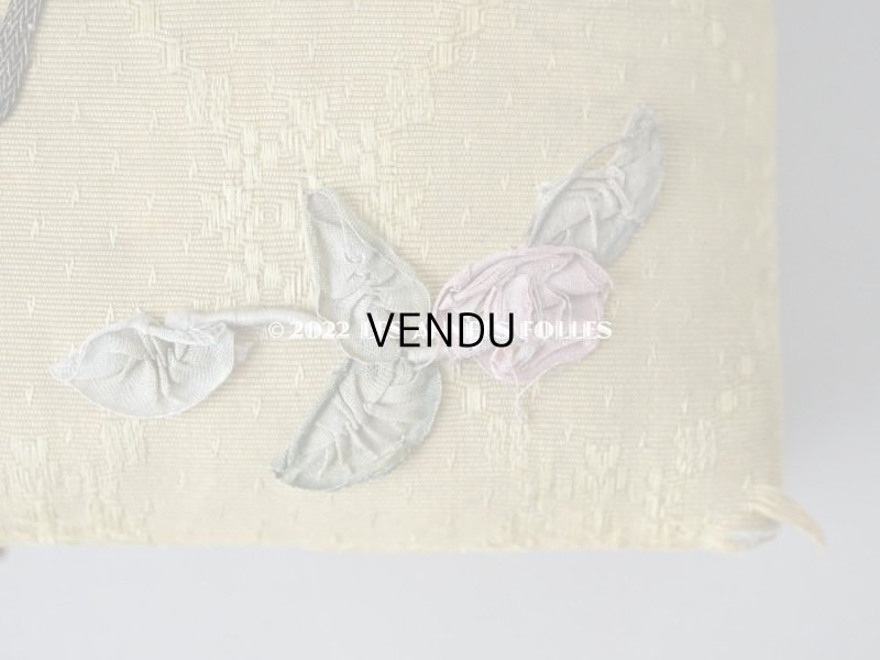 画像7: 1920年代  アンティーク リボン刺繍入り お菓子箱