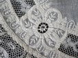 画像16: 19世紀末 アンティーク  結婚式のハンカチ モノグラム刺繍入り　ホワイトワーク＆手編みのヴァランシエンヌレース