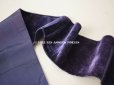 画像6: アンティーク シルク製 幅広 ベルベットのリボン 深紫 幅8.4cm　ダブルフェイス