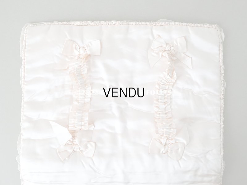 画像15: 1900年代　新品同様 アンティーク シルク製 ランジェリーケース ロココトリム＆ホワイトワーク＆レース パウダーピンク ランジェリー用ポシェット 