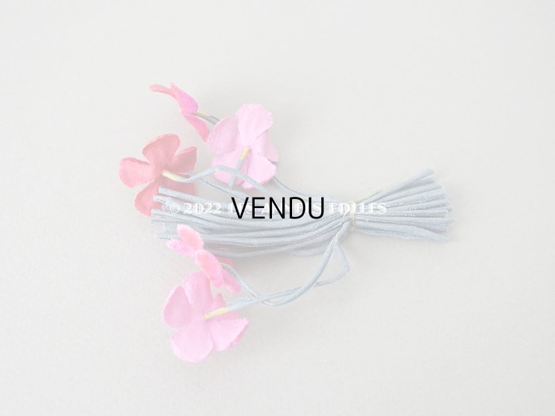 画像6: アンティーク ベルベットの小さな布花　ドールハット用