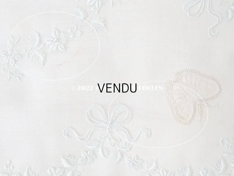 画像20: 1900年代　新品同様 アンティーク シルク製 ランジェリーケース ロココトリム＆ホワイトワーク＆レース パウダーピンク ランジェリー用ポシェット 