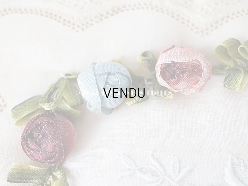 画像13: 1900年代　新品同様 アンティーク シルク製 ランジェリーケース ロココトリム＆ホワイトワーク＆レース パウダーピンク ランジェリー用ポシェット 