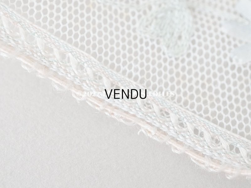 画像8: 19世紀末 アンティーク トリム リボン刺繍 4.65m  約5.4cm幅 