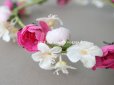 画像12: アンティーク ヴェールガールのティアラ　薔薇の布花の花冠