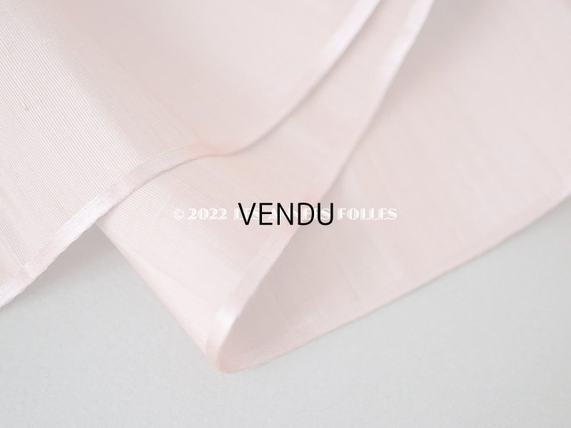 画像4: 1900年代 アンティーク 未使用 シルク製 幅広 グログランリボン 2.48m 幅6cm グレイッシュピンク