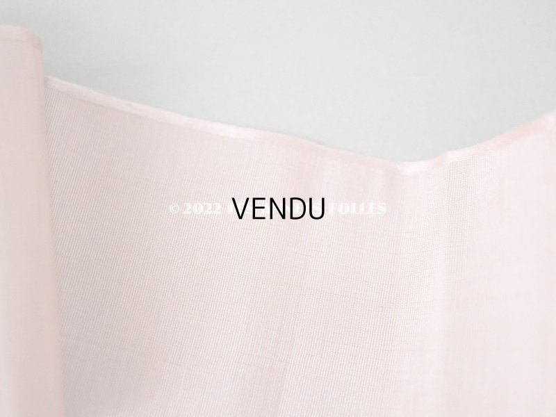 画像8: 1900年代 アンティーク 未使用 シルク製 幅広 グログランリボン 2.48m 幅6cm グレイッシュピンク