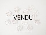 アンティーク 布花材料 ライトブラウン ベルベットの花びらのセット 56ピース 直径2.2cm