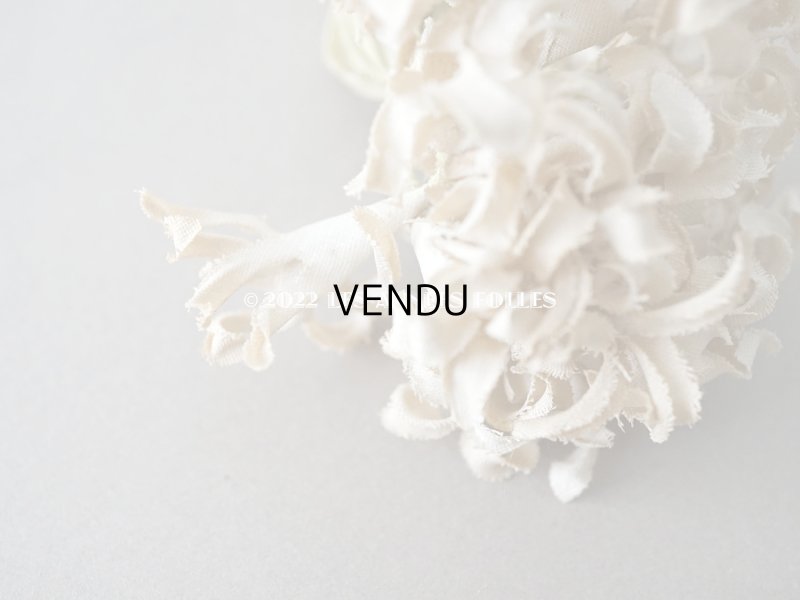 画像6: アンティーク オフホワイトの布花　小さなブーケ