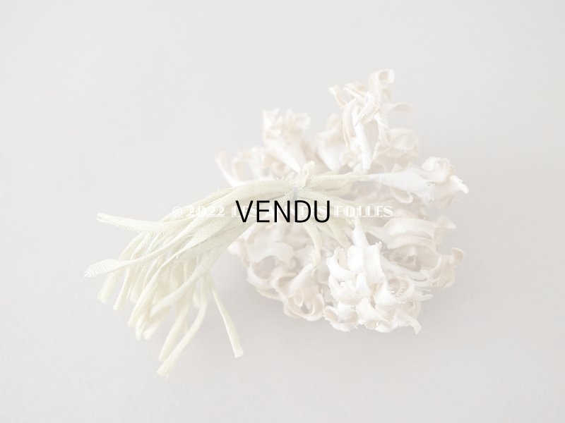 画像7: アンティーク オフホワイトの布花　小さなブーケ