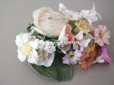 画像3: アンティーク 布花のブーケ　薔薇＆マーガレット