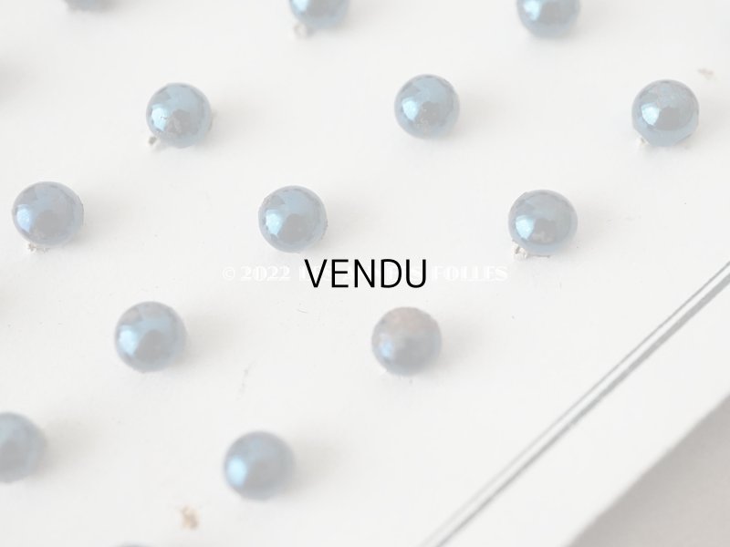 画像6: アンティーク 極小 メタルボタン 4mm 24ピース　メタリックブルー