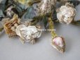 画像4: 19世紀　ナポレオン3世時代 アンティーク 薔薇の布花のセット　 パウダーピンク