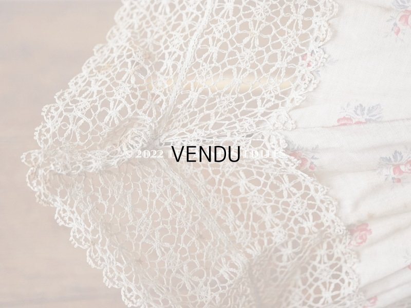 画像14: 1900年代 アンティーク  ドール用 パラソル 薔薇模様