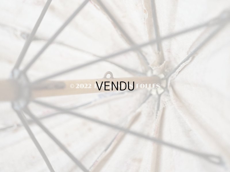 画像8: 1900年代 アンティーク  ドール用 パラソル 薔薇模様