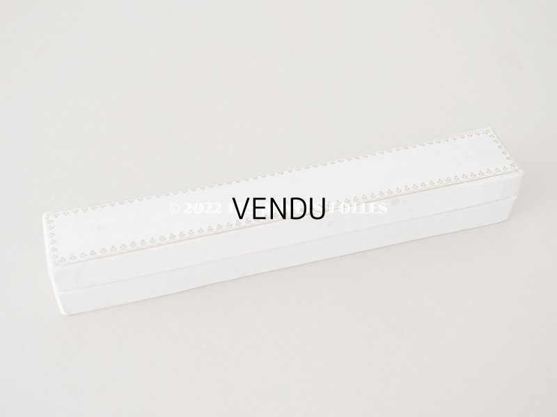 画像4: 19世紀　アンティーク ファン ブリュッセルミックス 薔薇の花かごのポワンドローズ モノグラム入り 箱付き【ポワン・ド・ガーズ】【ポワン・ド・ローズ】