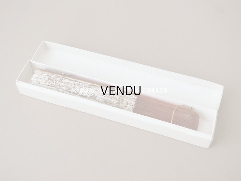 画像3: 19世紀　アンティーク ファン ブリュッセルミックス 薔薇の花かごのポワンドローズ モノグラム入り 箱付き【ポワン・ド・ガーズ】【ポワン・ド・ローズ】