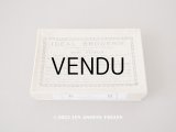  アンティーク  箱付き イニシャル モノグラム N5【B】 4ピース入り IDEAL BRODERIE