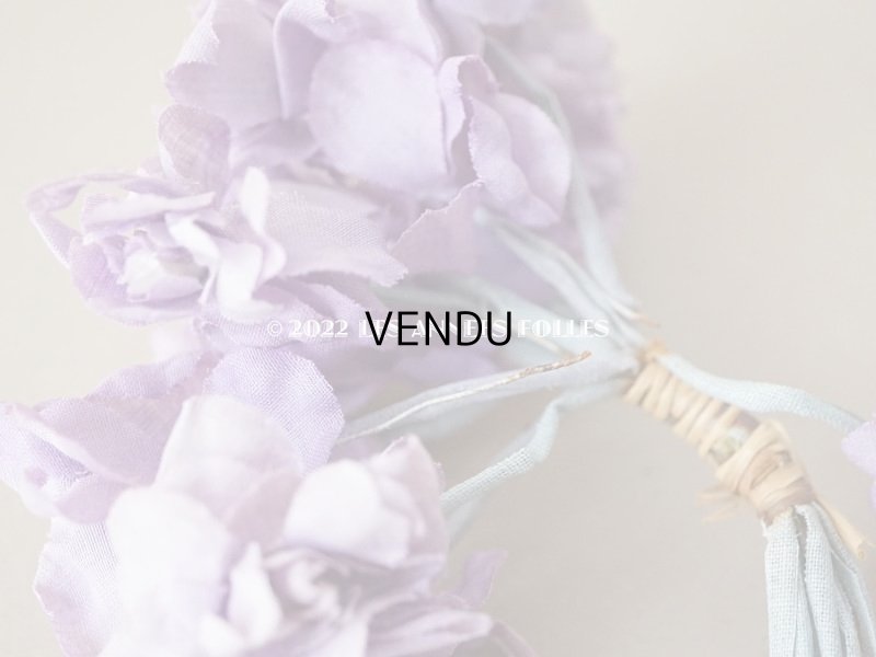 画像8: 1900年代 アンティーク 菫のブーケの布花 パルマスミレ