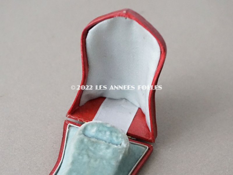 画像9: 19世紀 アンティーク ジュエリーボックス 赤&水色