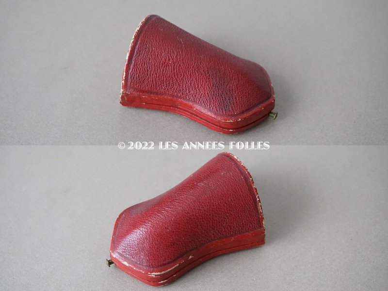 画像5: 19世紀 アンティーク ジュエリーボックス 赤&水色