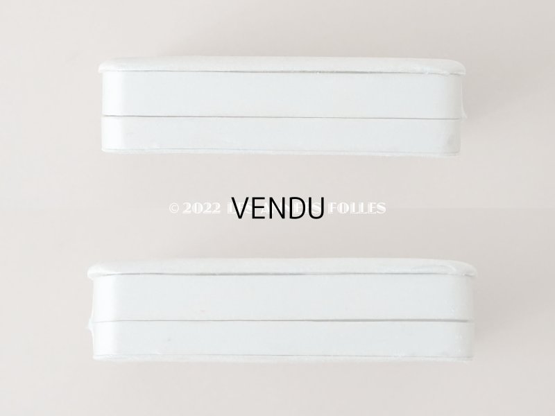 画像3: アンティーク ジュエリーボックス イニシャル入り SF シルクサテン パウダーブルー