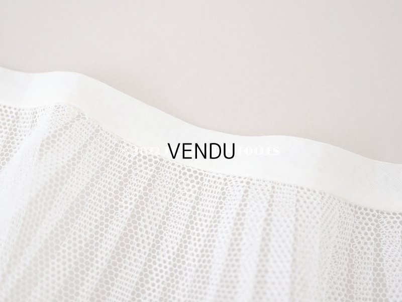 画像3: アンティーク 幅広 プリーツ入り 幅広レース オフホワイト  13.5cm幅  76cm