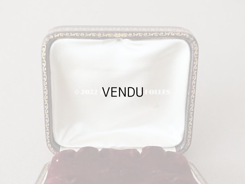 画像7: 19世紀 アンティーク イニシャル L.L.F  本革製 ジュエリーボックス 金彩入り ブラウン