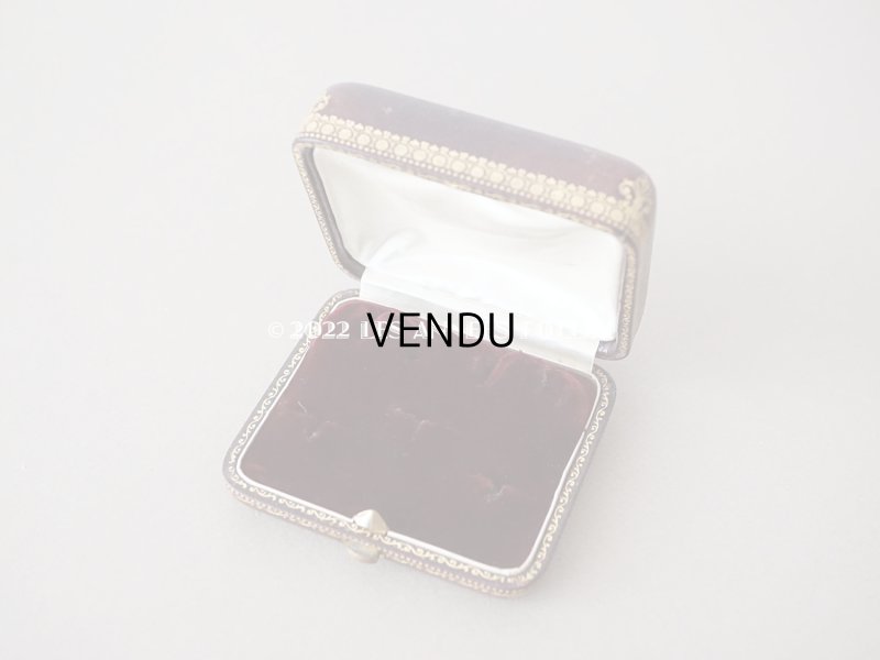 画像6: 19世紀 アンティーク イニシャル L.L.F  本革製 ジュエリーボックス 金彩入り ブラウン