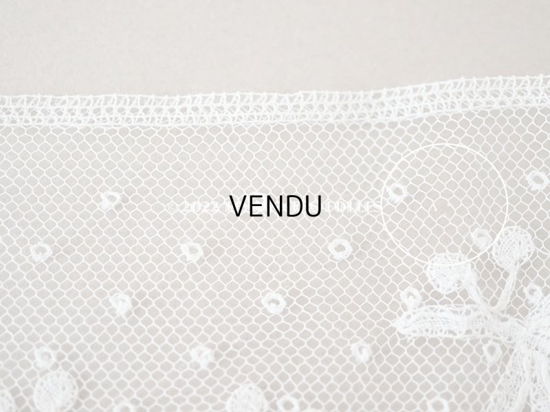 画像13: アンティーク  薔薇模様 手編みのボビンレース アプリカシオン・アングルテール 1.7m 幅9cm