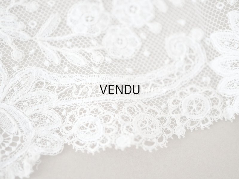 画像7: アンティーク  薔薇模様 手編みのボビンレース アプリカシオン・アングルテール 1.7m 幅9cm