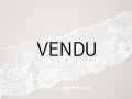 アンティーク  薔薇模様　手編みのボビンレース アプリカシオン・アングルテール 1.7m 幅9cm  