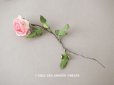 画像1: 1900年代 アンティーク　シルク製 薔薇の布花 ピンク (1)