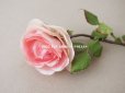 画像2: 1900年代 アンティーク　シルク製 薔薇の布花 ピンク (2)