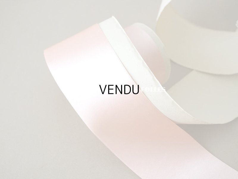 画像3: 1900年代 アンティーク 未使用 シルク製 サテンリボン 幅広 6cm幅  ピンク - GRANDS MAGASINS DU LOUVRE -