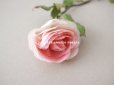 画像3: 1900年代 アンティーク　シルク製 薔薇の布花 ピンク (3)