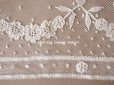 画像15: アンティーク  花のガーランド　幅広 手編みのボビンレース アプリカシオン・アングルテール 1.68m 幅16.4cm  