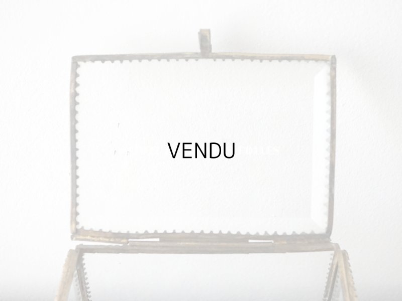 画像5: 19世紀 アンティーク 天使＆薔薇のガーランドのオルモル 大きなジュエリーケース ブルー・グリーンのベルベットのクッション