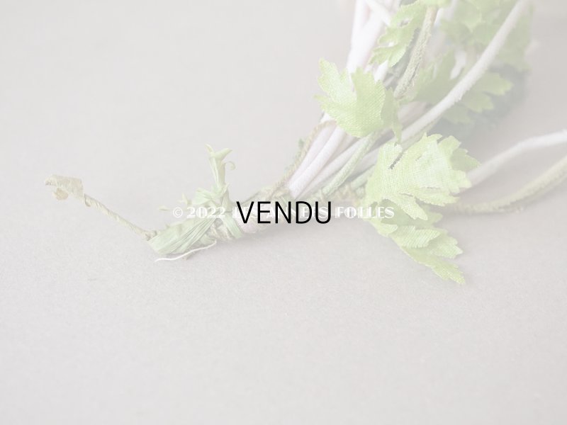 画像6: 1900年代 アンティーク マーガレットの布花 6輪のセット